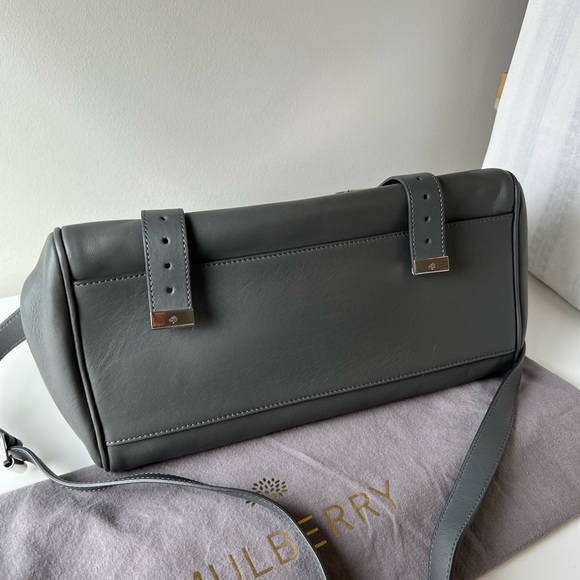 Mulberry Alexa bag in grey classic silky calf leather - Picture 7 of 16